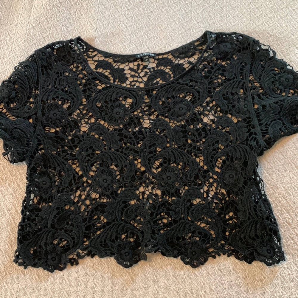 EXPRESS cut out crop top